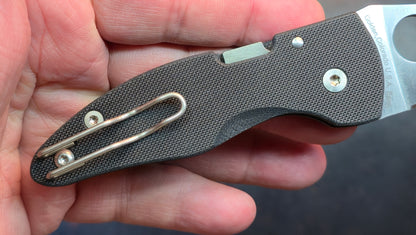 Spyderco Microjimbo Pocket Knife Black G10 Handle CPM-S30V