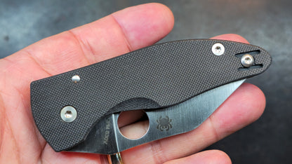 Spyderco Microjimbo Pocket Knife Black G10 Handle CPM-S30V