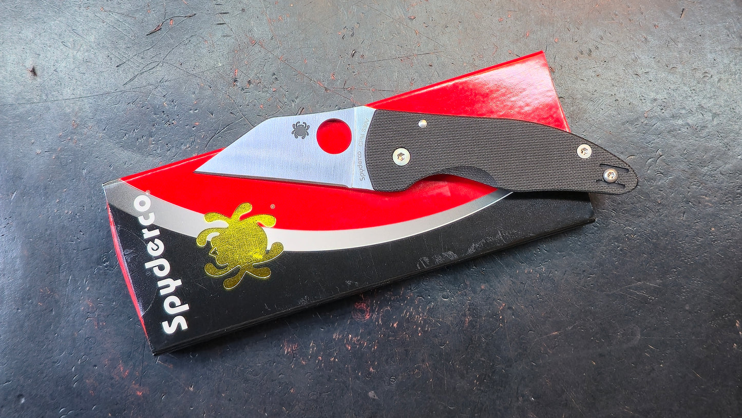 Spyderco Microjimbo Pocket Knife Black G10 Handle CPM-S30V