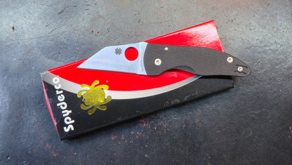 Spyderco Microjimbo Pocket Knife Black G10 Handle CPM-S30V