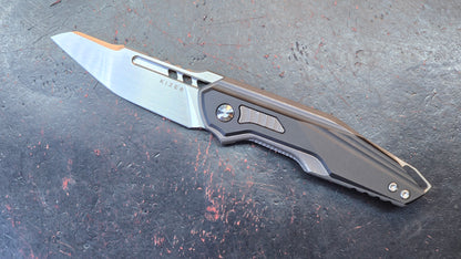 Kizer Zero Folding Knife Black/Gray Titanium/Aluminum Handle S45VN