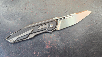Kizer Zero Folding Knife Black/Gray Titanium/Aluminum Handle S45VN