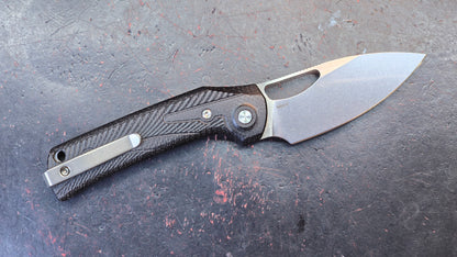 Reate PL-XE Folding Knife Black Micarta Handle Nitro-V