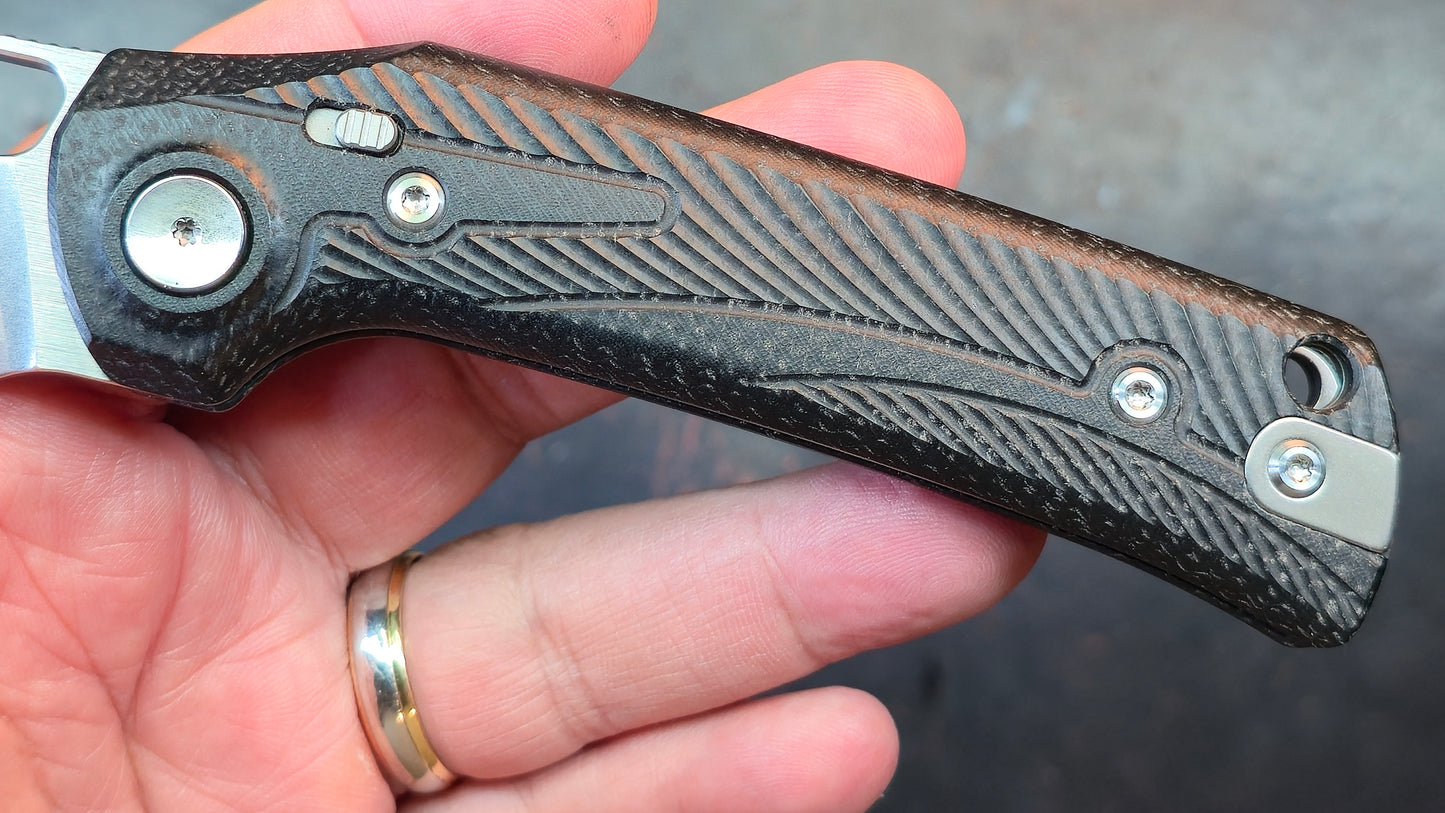 Reate PL-XE Folding Knife Black Micarta Handle Nitro-V