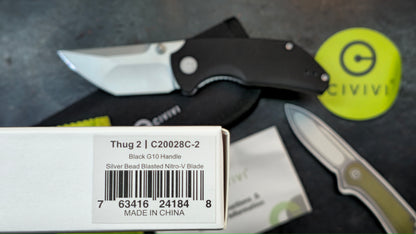Civivi Thug 2 Folding Knife Black G10 Handle Nitro V
