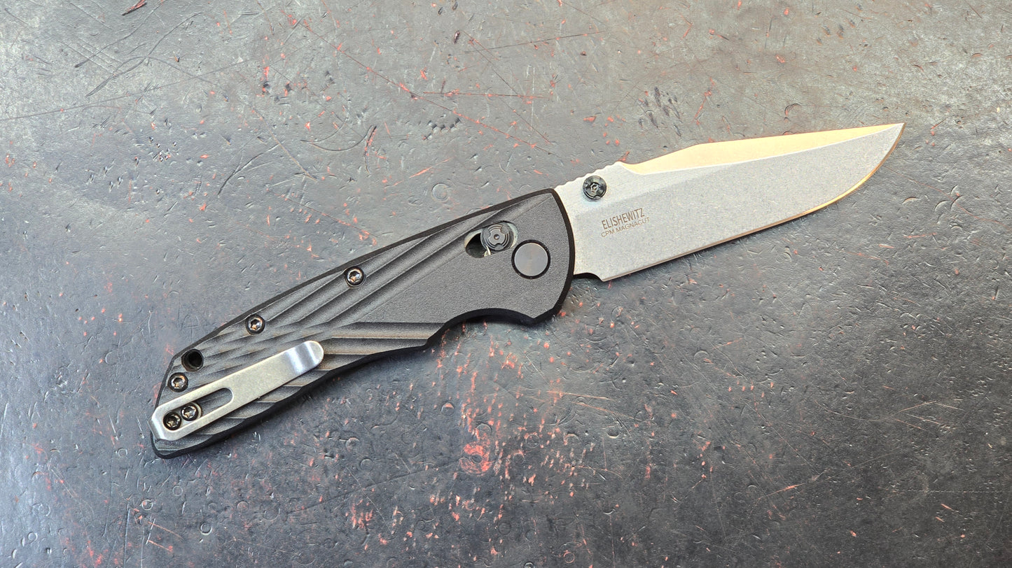 Hogue Deka Folding Knife Black Polymer Handle MagnaCut