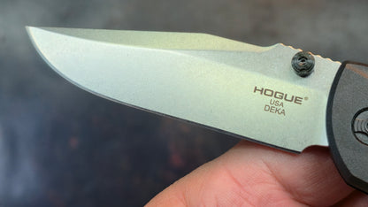 Hogue Deka Folding Knife Black Polymer Handle MagnaCut