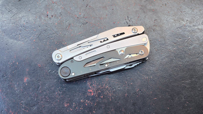 Ganzo G304 Full-sized Multitool, 21-in-1 Stainless Steel Pocket Knife with Screwdriver, Pliers with Sheath