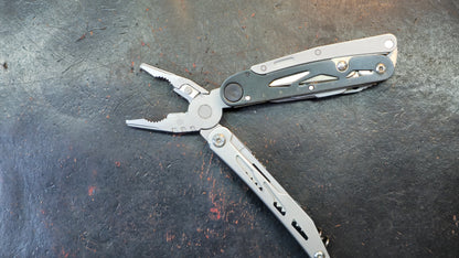 Ganzo G304 Full-sized Multitool, 21-in-1 Stainless Steel Pocket Knife with Screwdriver, Pliers with Sheath