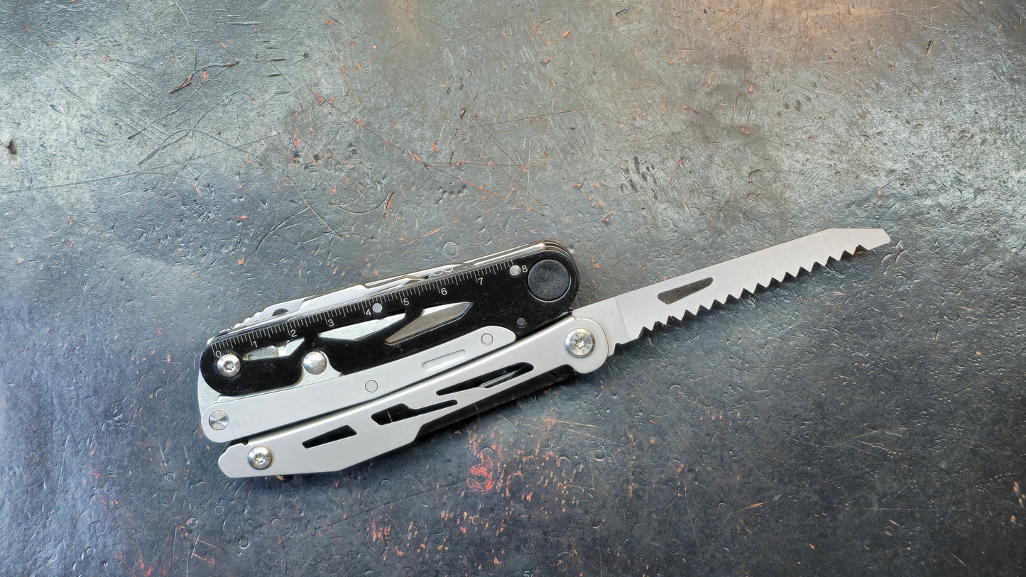 Ganzo G304 Full-sized Multitool, 21-in-1 Stainless Steel Pocket Knife with Screwdriver, Pliers with Sheath