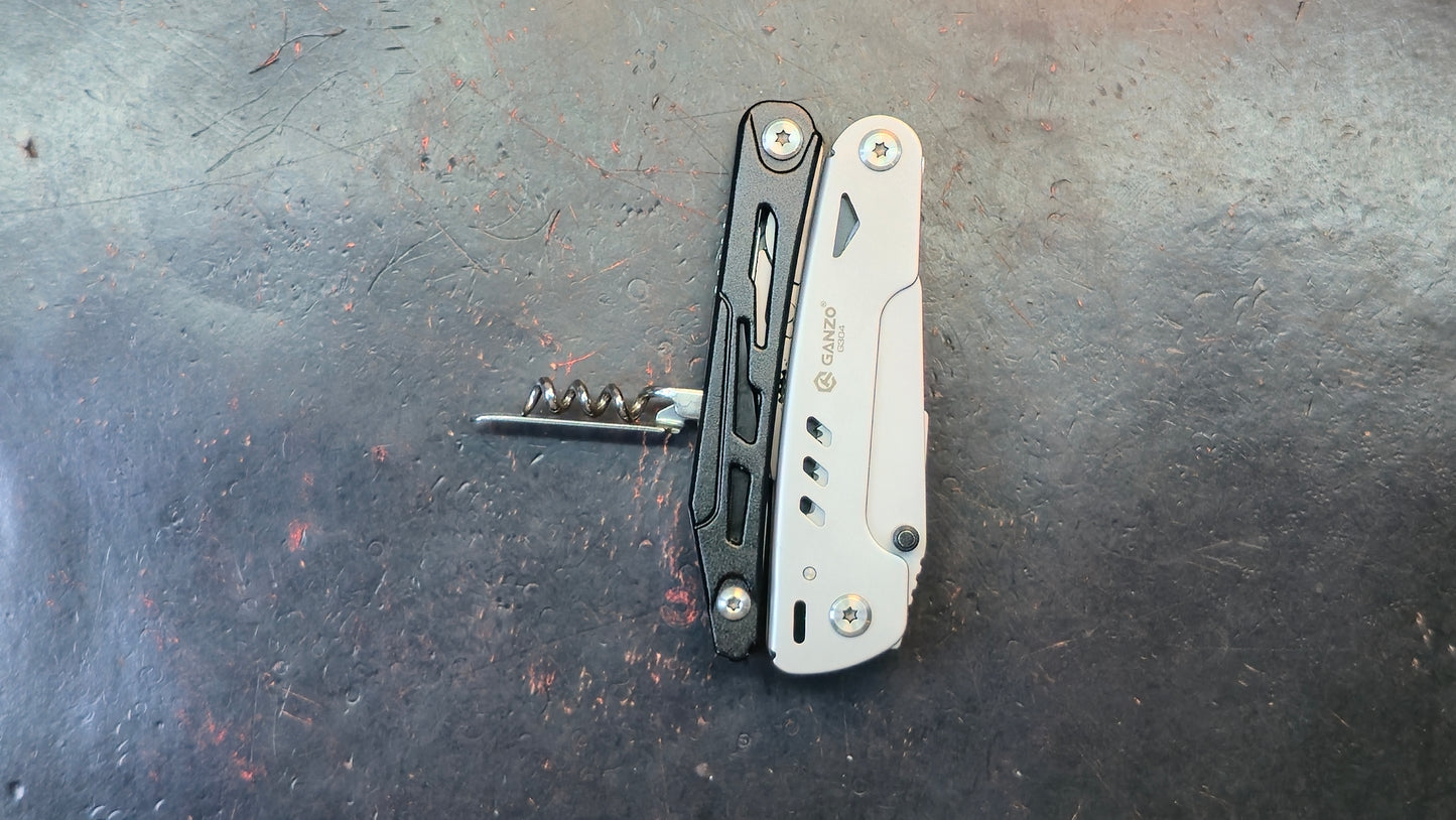 Ganzo G304 Full-sized Multitool, 21-in-1 Stainless Steel Pocket Knife with Screwdriver, Pliers with Sheath