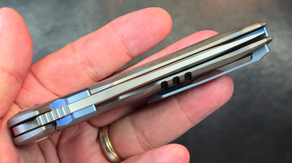 YANGGE YG004-Sand titanium alloy handle M390 Blade