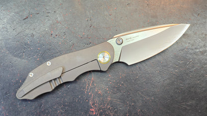 YANGGE YG003-Black TC4 titanium Handle S90V Blade