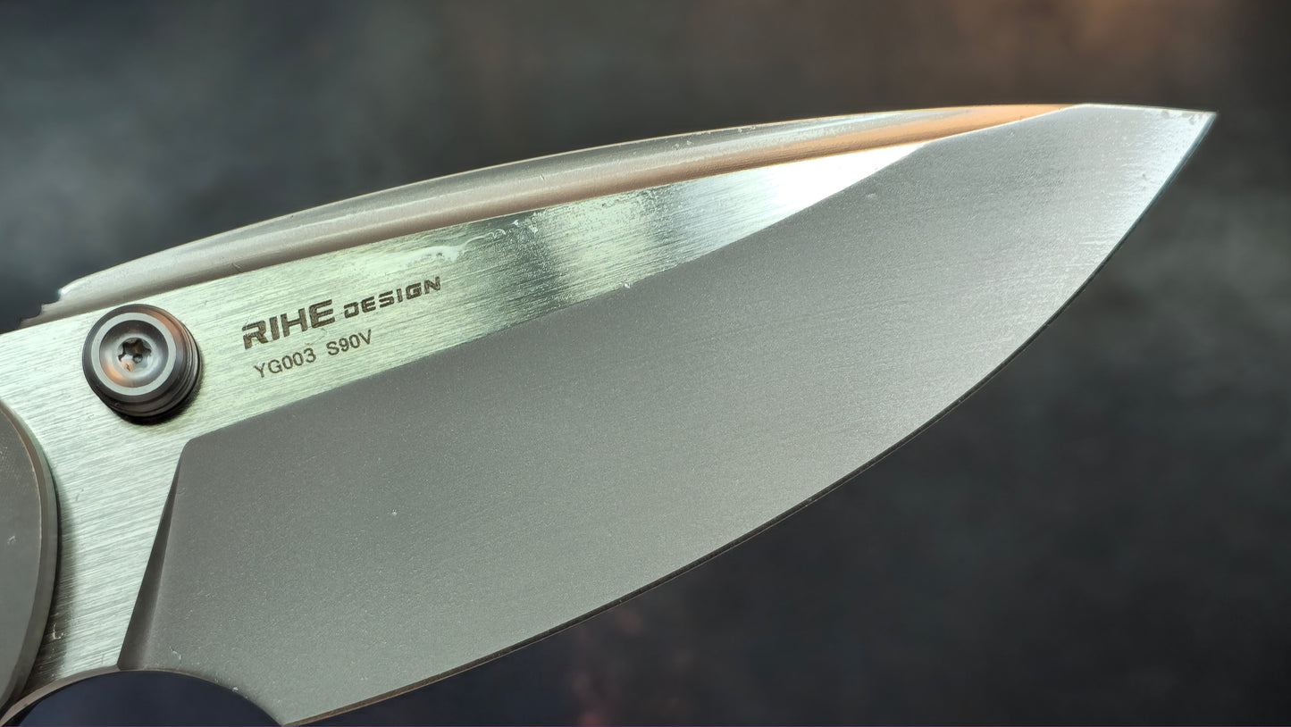 YANGGE YG003-Black TC4 titanium Handle S90V Blade