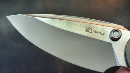 YANGGE YG003-Black TC4 titanium Handle S90V Blade