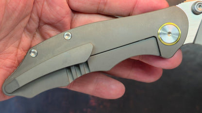 YANGGE YG003-Black TC4 titanium Handle S90V Blade