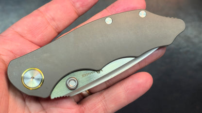 YANGGE YG003-Black TC4 titanium Handle S90V Blade