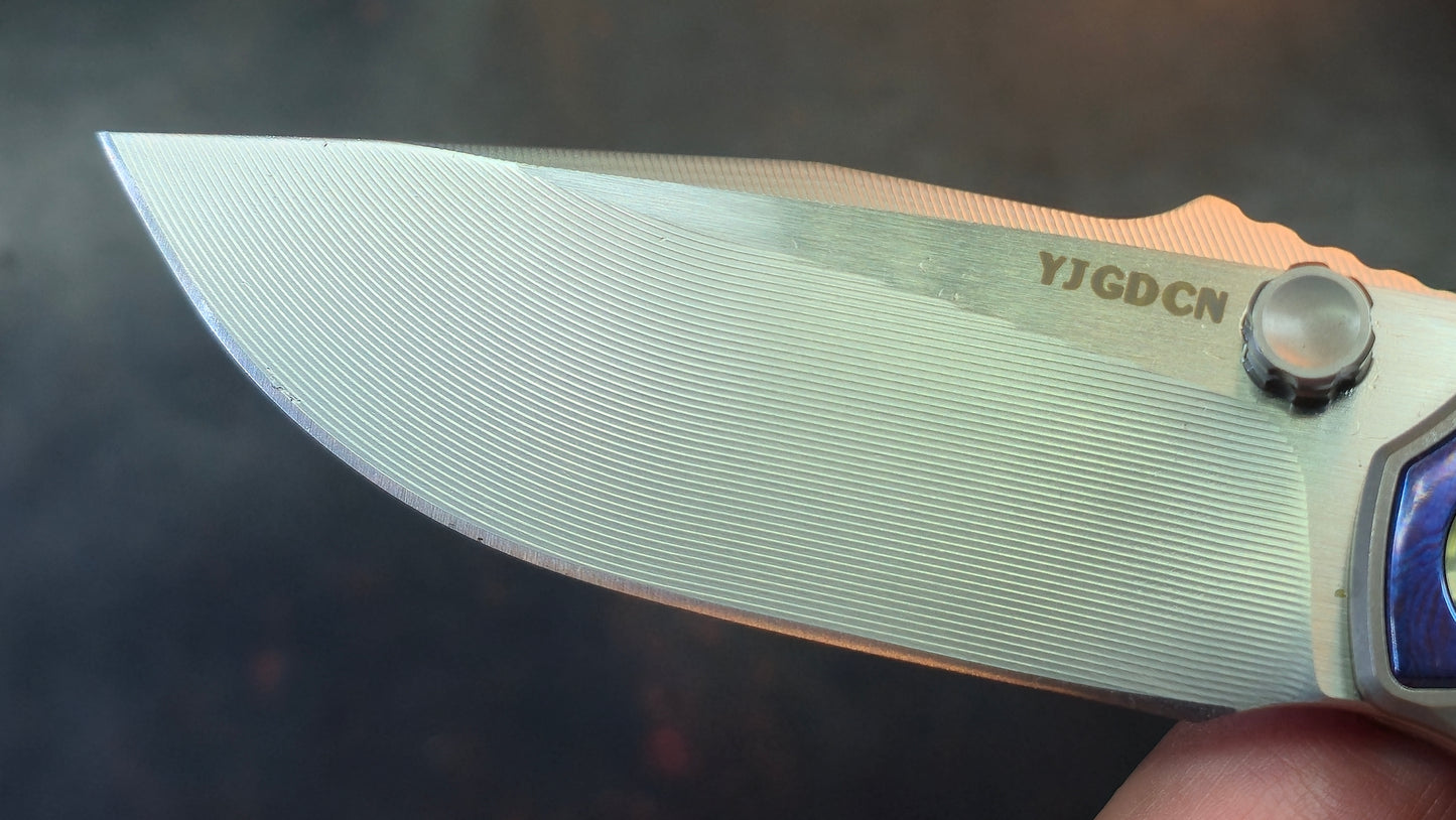 YJGDCN YJ2524 Titanium Timascus M390