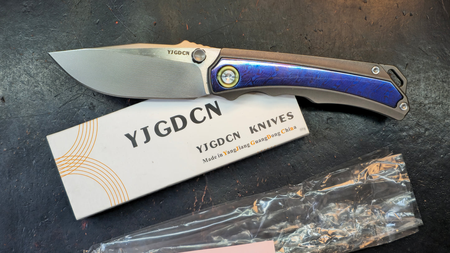 YJGDCN YJ2524 Titanium Timascus M390
