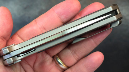 Yang Jiang Titanium/CF Handle 10Cr15Mov Blade