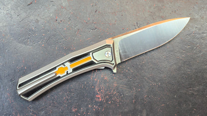 Yang Jiang (Sixleaf) Knife Titanium Handle 10Cr15Mov Blade