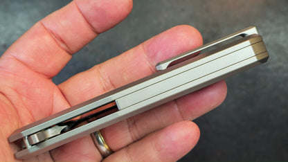 Yang Jiang (Sixleaf) Knife Titanium Handle 10Cr15Mov Blade