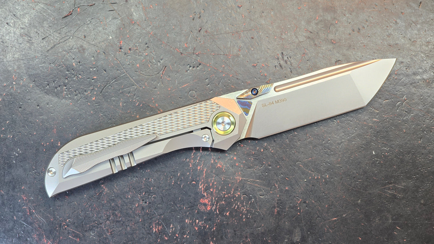 Sixleaf SL-84 Titanium Timascus M390
