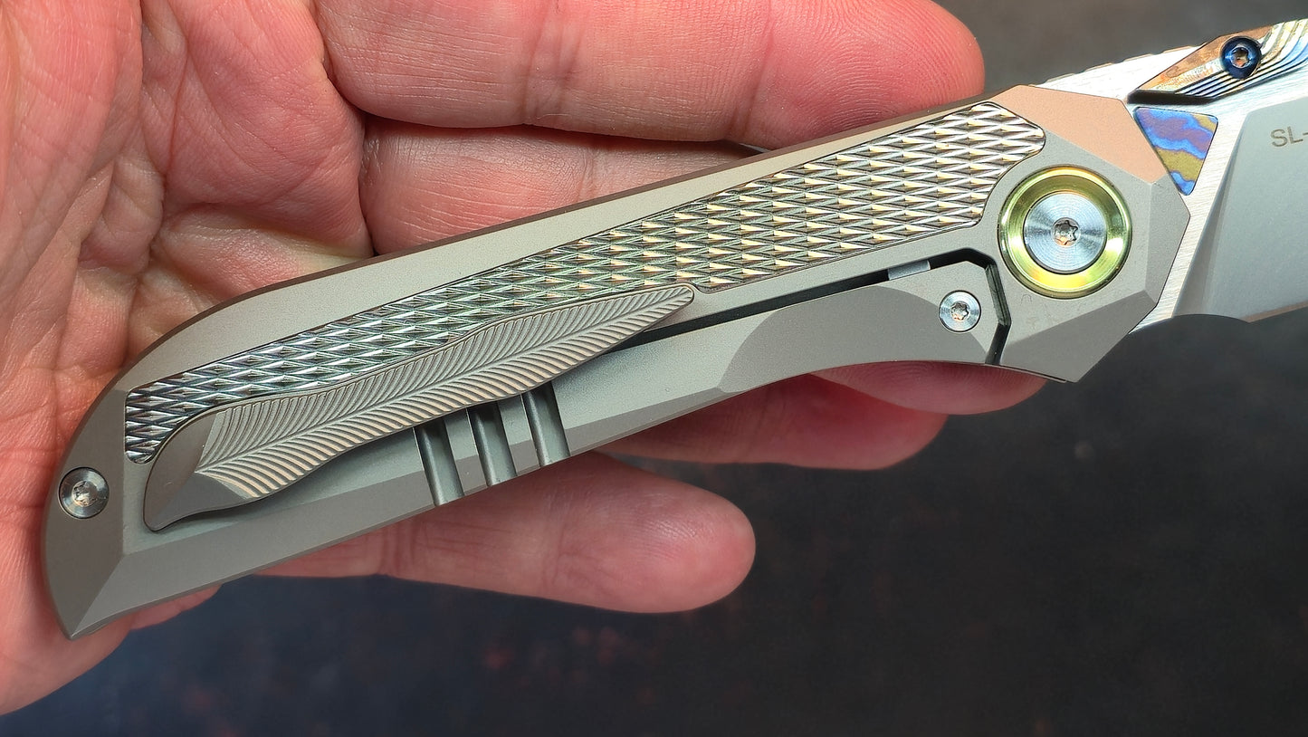 Sixleaf SL-84 Titanium Timascus M390