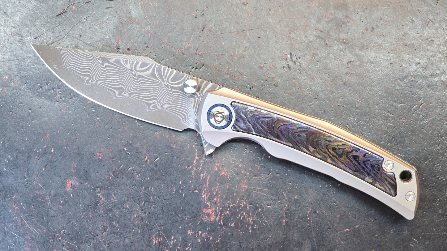 SixLeaf Folding SL-85-TI+Zirconium  Titanium+Zirconium Handle RWL34+PMC27