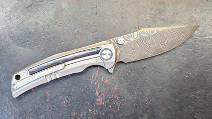 SixLeaf Folding SL-85-TI+Zirconium  Titanium+Zirconium Handle RWL34+PMC27