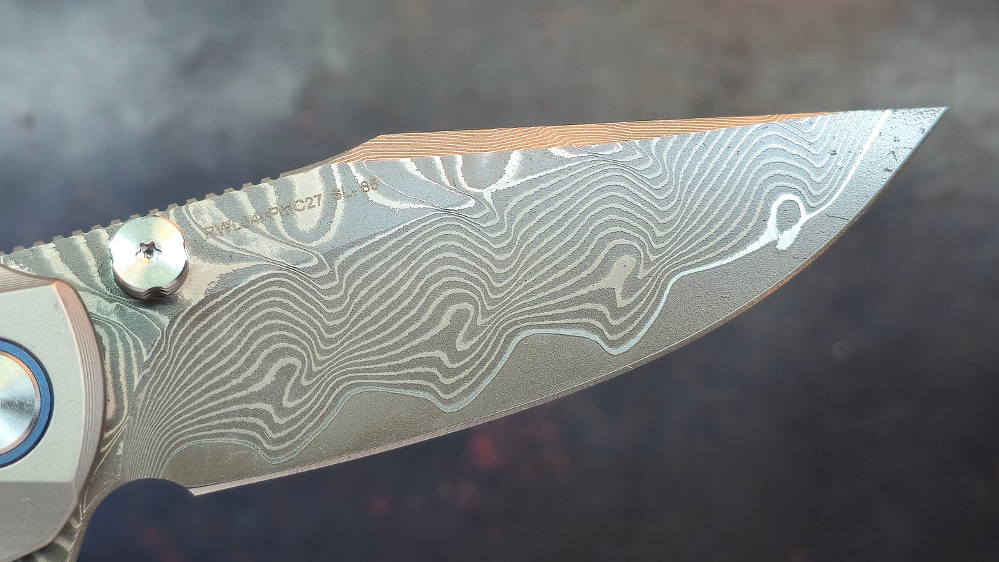 SixLeaf Folding SL-85-TI+Zirconium  Titanium+Zirconium Handle RWL34+PMC27