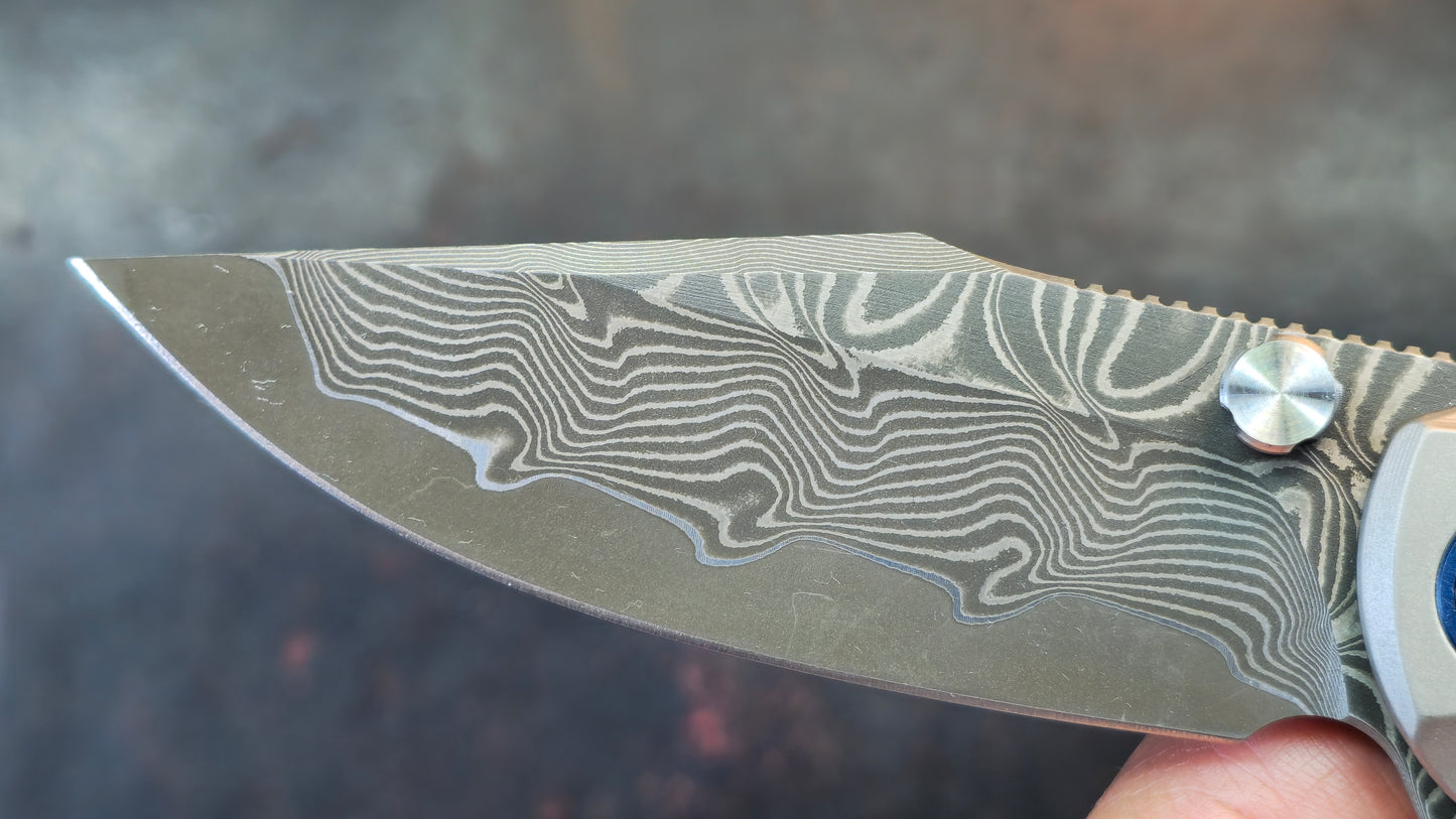 SixLeaf Folding SL-85-TI+Zirconium  Titanium+Zirconium Handle RWL34+PMC27