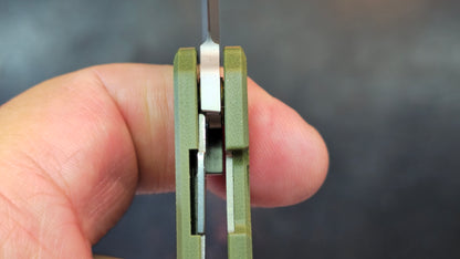 SixLeaf SL-75B-Green Micro Mini Folding Knife G10 Handle D2 Blade