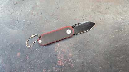 SixLeaf SL-75B-Black Micro Mini Folding Knife G10 Handle D2 Blade