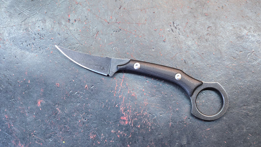 ITOKEY Tactical Knife EDC Fixed Knife G10 Handle with Kydex sheath, D2 Blade Full Tang