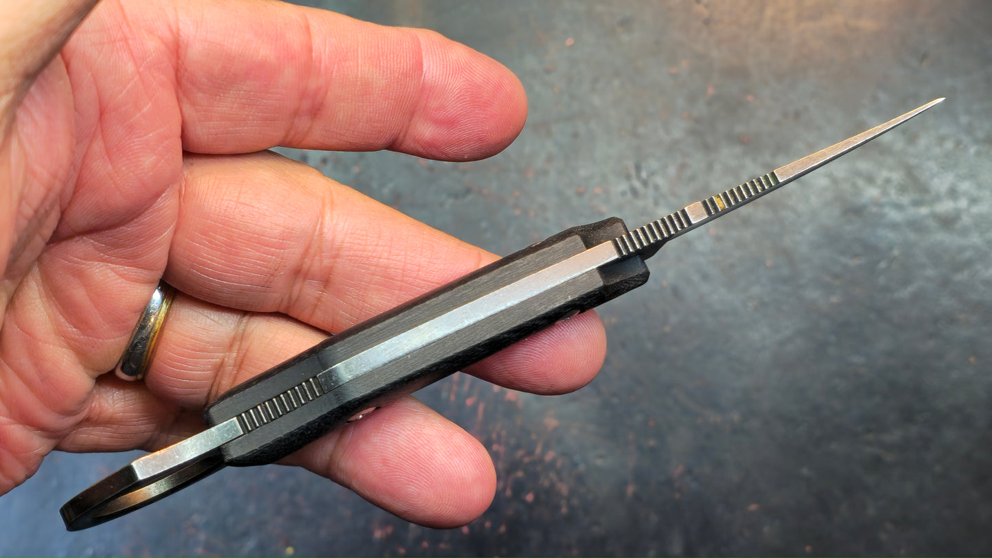 ITOKEY Tactical Knife EDC Fixed Knife G10 Handle with Kydex sheath, D2 Blade Full Tang