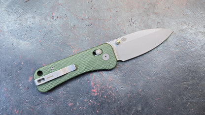 WE Banter 2 Green Canvas Micarta Handle S35VN Blade