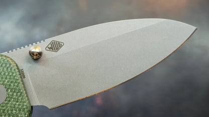 WE Banter 2 Green Canvas Micarta Handle S35VN Blade