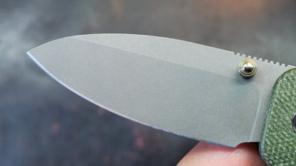 WE Banter 2 Green Canvas Micarta Handle S35VN Blade