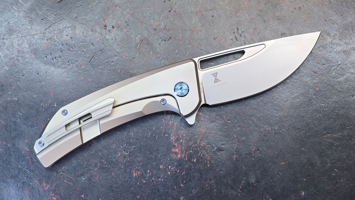 KUBEY Hyperion Titanium CPM S35VN (NEW)