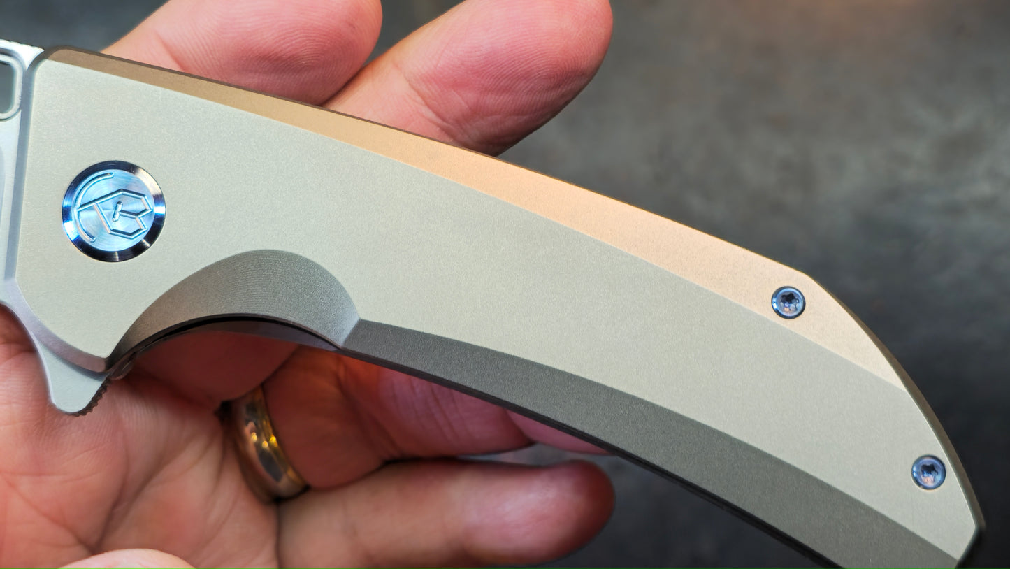 KUBEY Hyperion Titanium CPM S35VN (NEW)