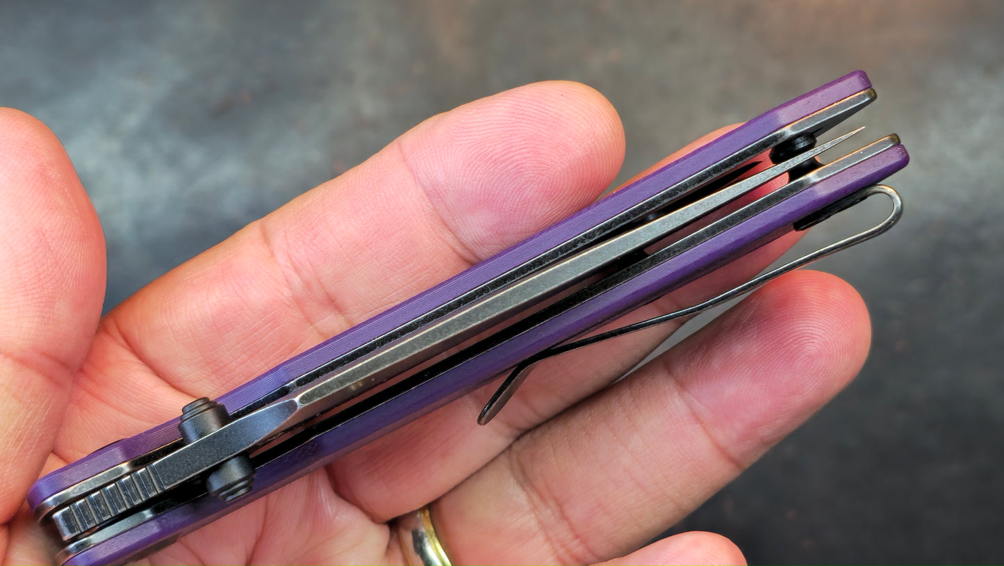 Tenable Fenrir Purple G10 Handle 14C28N Harpoon