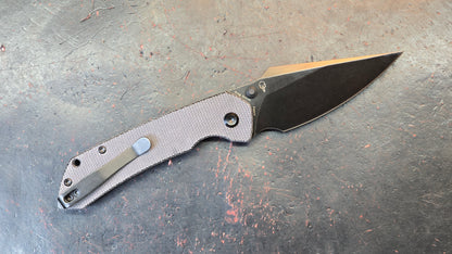 Tenable Fenrir Folding Knife Black Micarta Handle 14C28N Harpoon