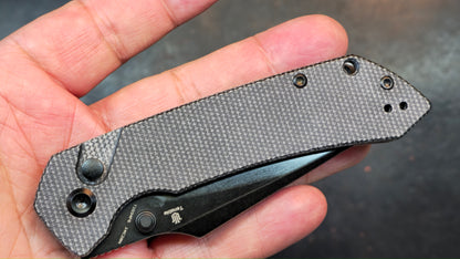 Tenable Fenrir Folding Knife Black Micarta Handle 14C28N Harpoon