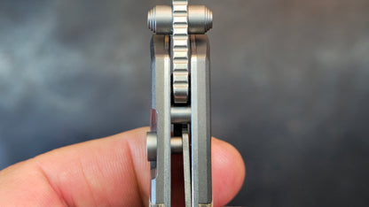 Vosteed Psyop Folding Knife Green Norplex UltreX Micarta Handle S35VN