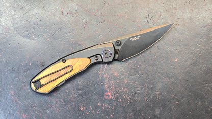 Bestech LITO Titanium/Olive Wood Handle M390