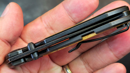 Bestech LITO Titanium/Olive Wood Handle M390