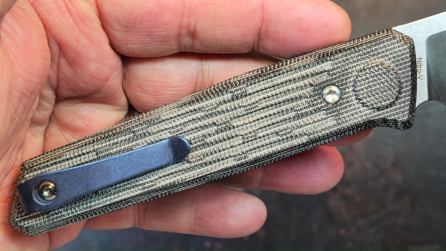 Reate PL-6 Micarta Handle Nitro-V