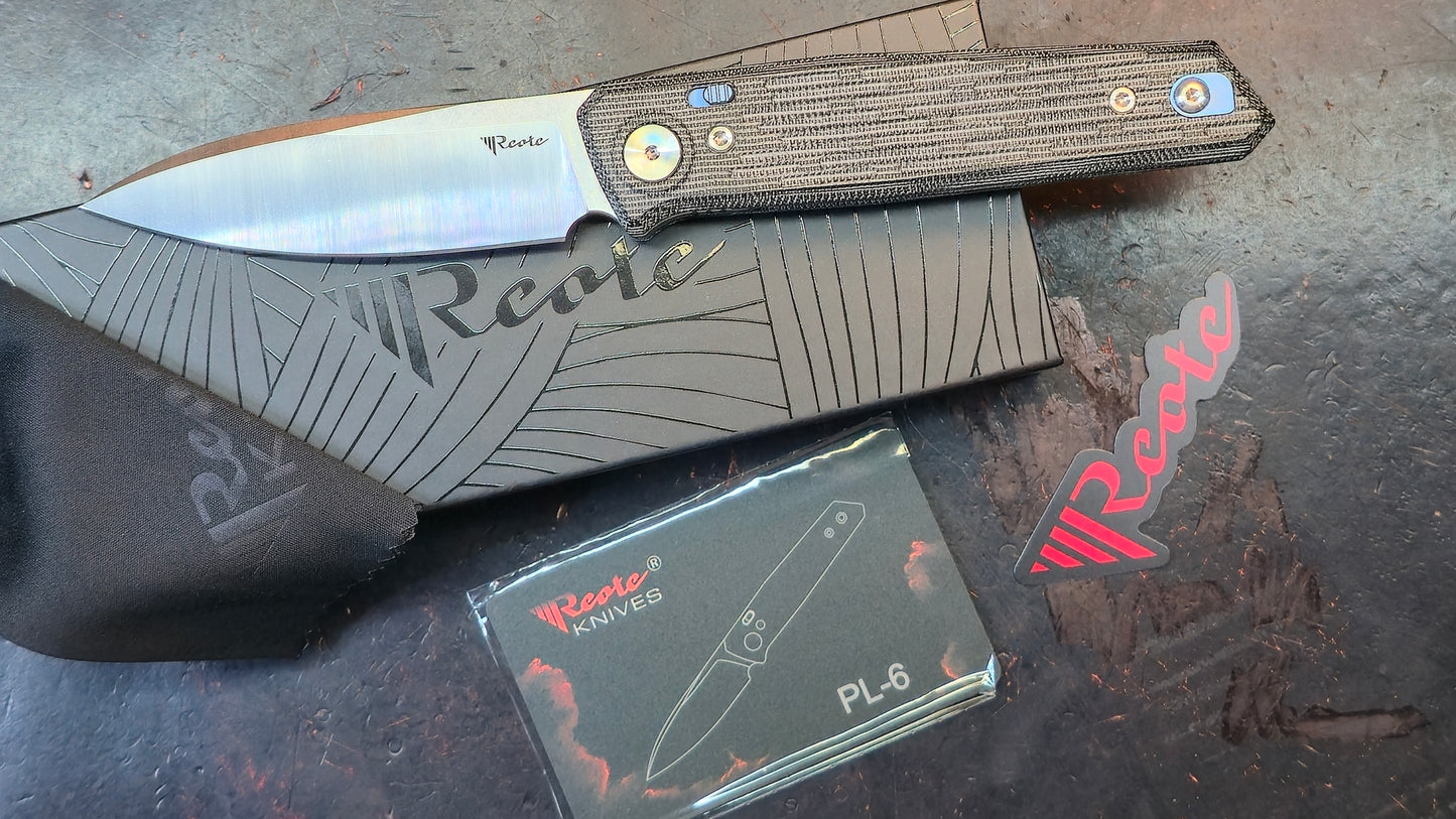 Reate PL-6 Micarta Handle Nitro-V