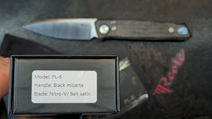 Reate PL-6 Micarta Handle Nitro-V